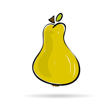 pear fruit illustration