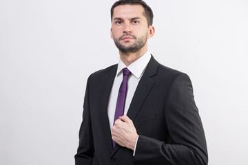 Young businessman in a suit