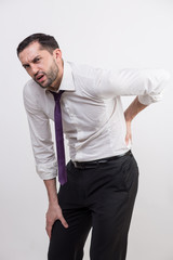 Businessman with back pain - 106290976