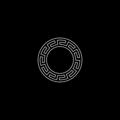 Stylized circular frame