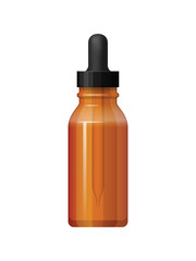 Isolated medicine bottle on white background.