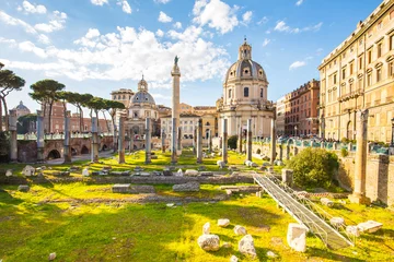 Tuinposter The Trajan's Forum in Rome, Italy. © orpheus26
