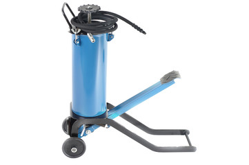 blue car jack isolated on white