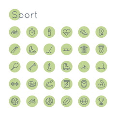Vector Round Sport Icons
