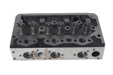 engine cylinder head isolated on white