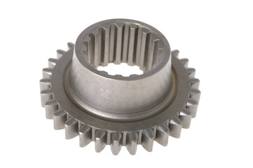 Metal gear isolated on white