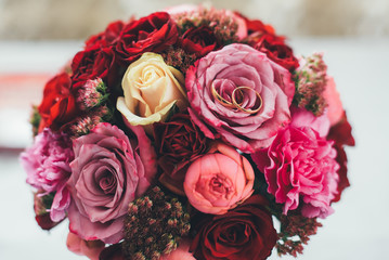 Wedding bouquet of flowers