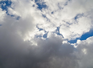 blue sky and clouds