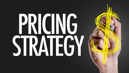 Hand writing the text: Pricing Strategy