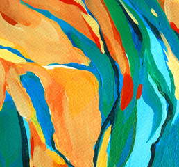 decorative abstract painting, illustration,water-colour © Mikhail Zahranichny