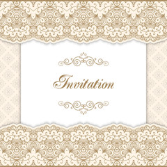 Vintage invitation template