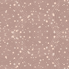 Decorative  pattern. Raster seamless texture with drawn circles.