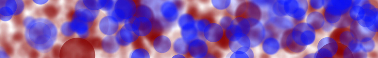 Bokeh, beautifully blurred circles banner. 3D rendering.