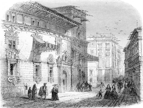 La Casa de Gralla on the Place de Courcelles, in Barcelona, vint