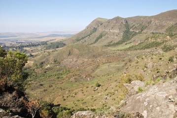 Fototapeta na wymiar Drakensberg Dragon mountains landscape in South Africa