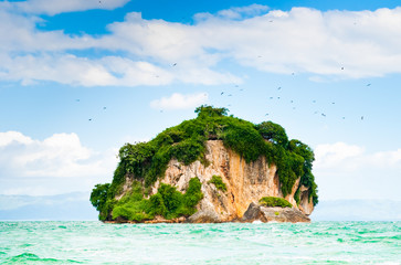 Naklejka premium A small island, Dominican Republic