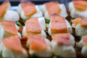 Caprese with spanish ham