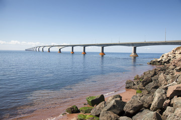 the confederation bridge in Prince Edward Island Canada