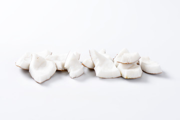Coconut meat pieces