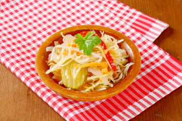 Pickled cabbage salad