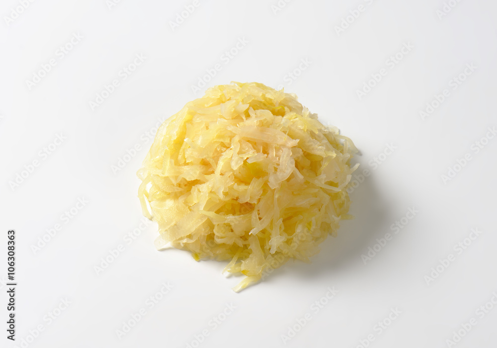 Poster heap of sauerkraut