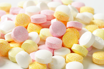 Fruit flavor pressed sugar candy