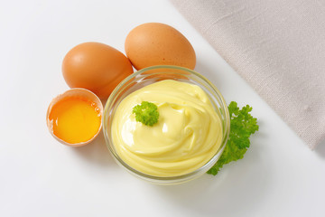 Bowl of egg mayonnaise