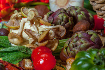 Nahaufnahme von Marktgemüse
