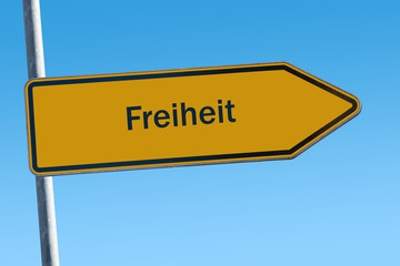 Fototapeta premium Schild 65 - Freiheit
