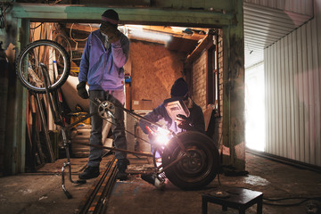 Craftsmen produce all welding works