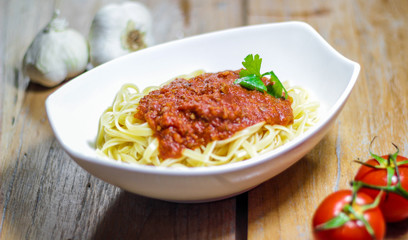 Spaghetti Bolognese vegan