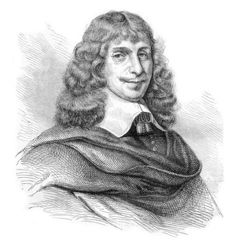 Francois Sarasin., vintage engraving.