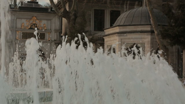 Fountain of Eyup Sultan Square in Istanbul