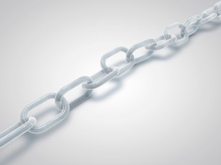 Fototapeta premium Frozen chain. Chain made from ice.