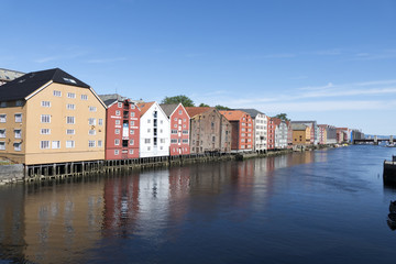 Obraz premium Trondheim Hafenmole