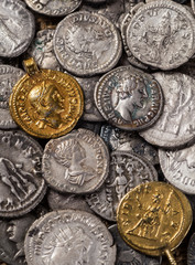 Ancient coin of the Roman Empire.
