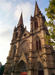 Fototapeta premium Sacred Heart cathedral in Guangzhou, China