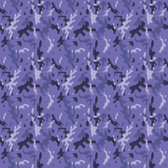 Camouflage Navy Seamless Tile Pattern