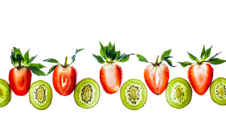 Naklejka premium Fresh berry and fruit