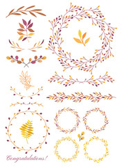 Hand draw design elements for your decorations.