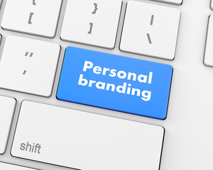  personal branding on button