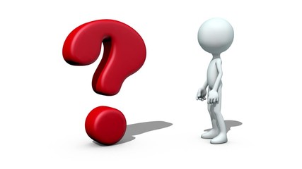 3D white dummy question 01 