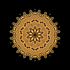 A gold royal pattern for the card or invitation