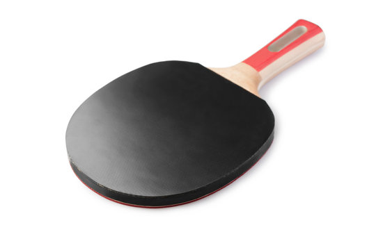 Table tennis racket isolated