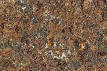 Metal surface covered with rust texture