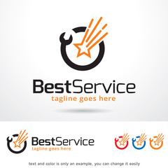 Best Service Logo Template Design Vector