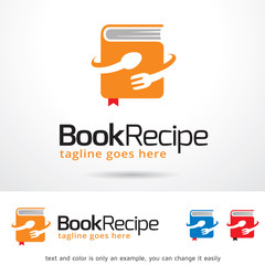 Book Recipe Logo Template Design Vector