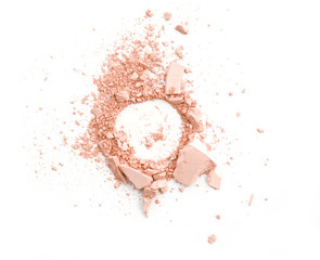 Obraz premium crushed blush palette isolated on white