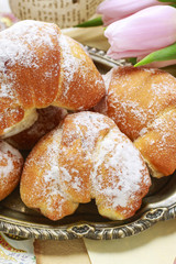 Stack of croissants