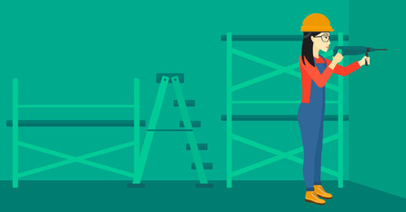 Constructor with perforator.